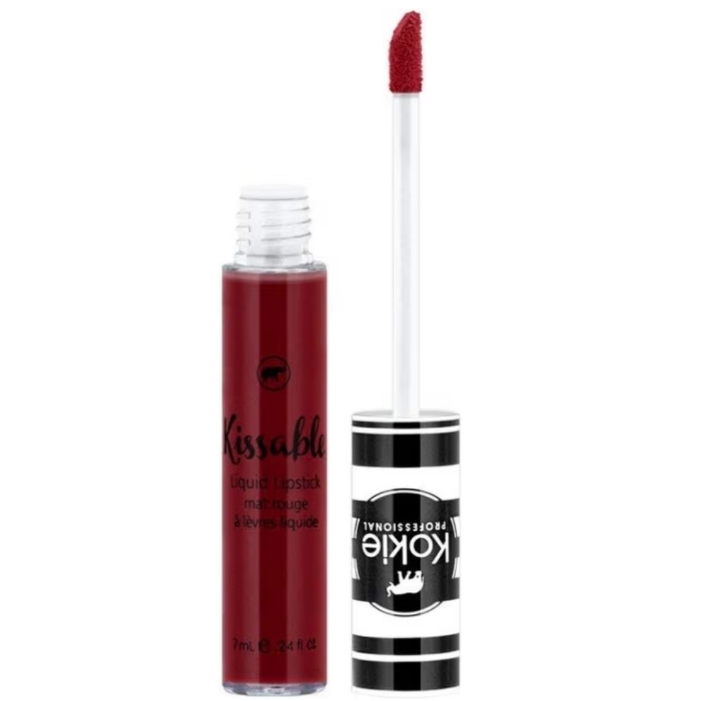 2 x Kokie Kissable Matte Liquid Lipstick, Cerise